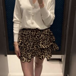 Jupe short léopard Petite