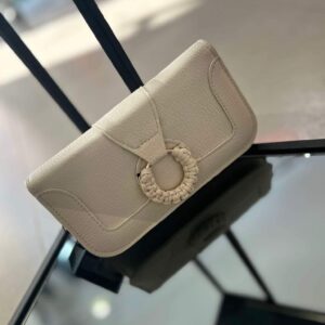 Pochette soirée beige